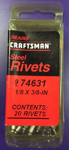 SEARS Craftsman Steel 1/8 x 3/8-in Rivets (CONTAINS 20 RIVETS)