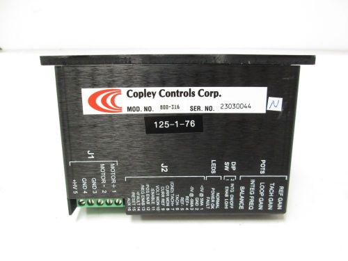 Copley Controls 800-316 Motor Controls Motor Drive ±5VDC *Untested - For Parts*