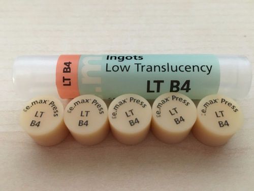 Ivoclar IPS Emax Press Ingots Low Trans LT-B4 Pressable Ceramic 5pk NEW