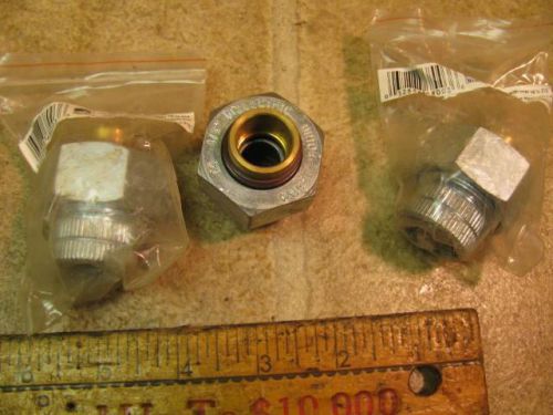 3 Mueller 1/2&#034; Dielectric Union Copper Solder Sweat x 1/2&#034; NPT 168-003HC