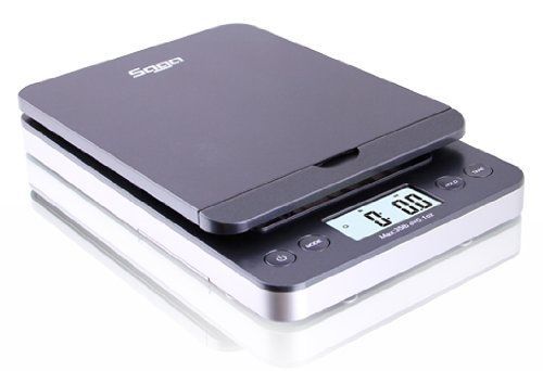Saga 66 lb gray digital postal shipping scale by saga x 0.1 oz weight usps for sale