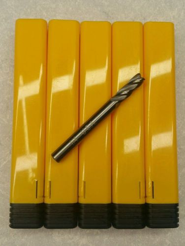 1/4 Variable Helix End Mill 4 Flute Solid Carbide Endmill Lot-5 Tools USA Made