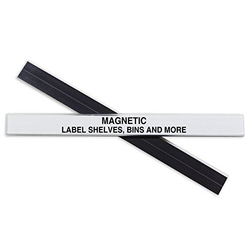 C-Line HOL-DEX Magnetic Shelf/Bin Label Holders, 1/2 Inch x 6 Inches, 10 per Box