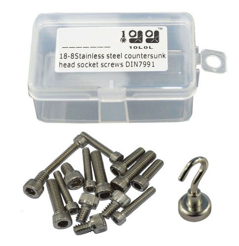 20 pcs 18-8 stainless steel din912 hex socket screw bolt m6-1.0 x 30 kit for sale