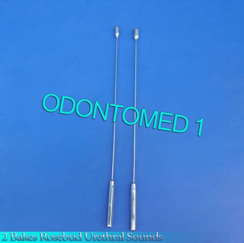 2 Pcs Bakes Rosebud Urethral Sounds 8mm+9mm