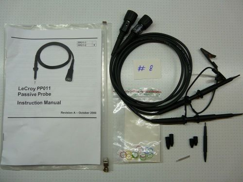 Pair of Lecroy PP011 probes with accessories Lot #8