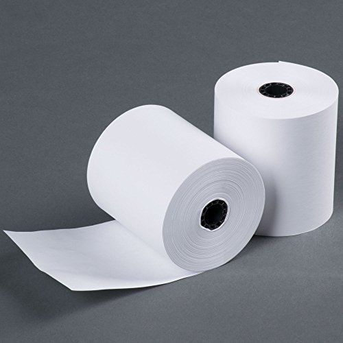 3&#034; 165 FT 1 Ply Bond Paper 50 Rolls Kitchen Printer Paper from