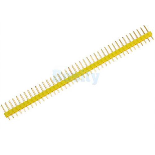 2.54mm 40 pin male single row gold pin header strip new for sale
