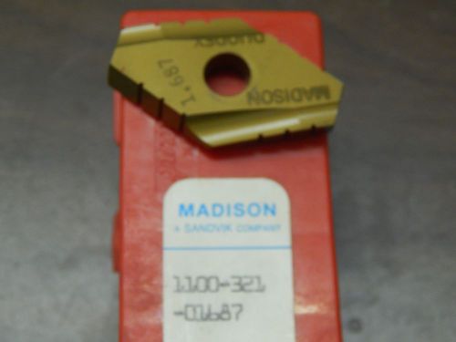 Madison 1.687&#034; Duo-Dex HSS CVD Drill Tip Insert