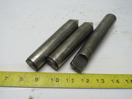 #4 morse taper dead center from industrial metal lathe lot of 3 for sale