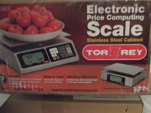 Torrey Electronic Price Computing Scale Stainless steel cabinet - New! #L-PC-40L