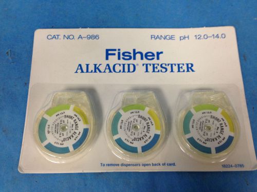 Fisher Alkacid Tester A-986 Range pH 12.0-14.0 New