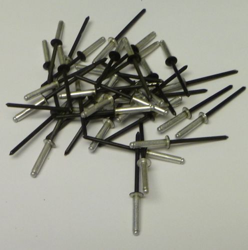 Alcoa / marson aluminum &#039;48&#039;  black blind rivets 1/8&#034; x 1/2&#034;  qty 20 free ship for sale