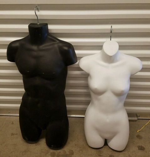 Mannequin Torso - Male and Female - Retail Display - Hanger Style