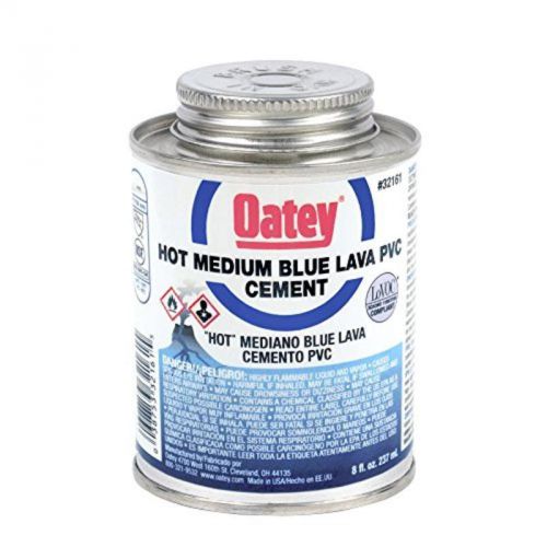 8-Ounce Lava Hot Pvc Solvent Cement, Blue Oatey Cements 32161 038753321615