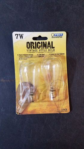 Feit Electric 7W 120-Volt Incandescent Light Bulb Set of 2 New Free Shipping