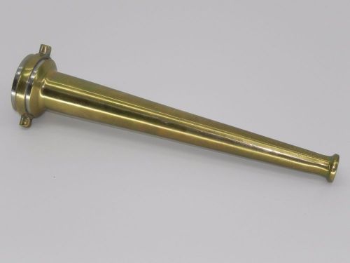 Vintage Brass Hose Nozzle 1 1/2&#034; / 12&#034; Long