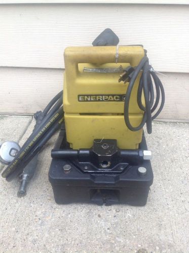 Enerpac puj1200b hydraulic pump 110 volt with controller 3 way valve 10,000 psi for sale