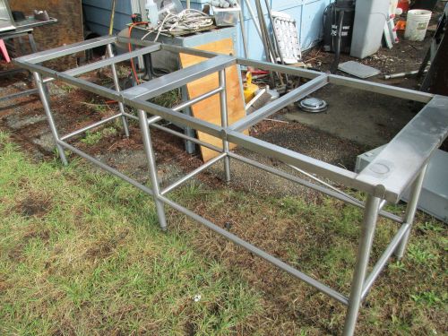 30x 96 in.Stainless steel restaurant Prep table No top EUC