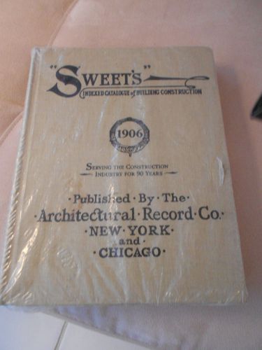 SWEET&#039;S INDEXED CATALOG OF BUILDING CONSTRUCTION EXCELLENT-REPRINTED EDITION
