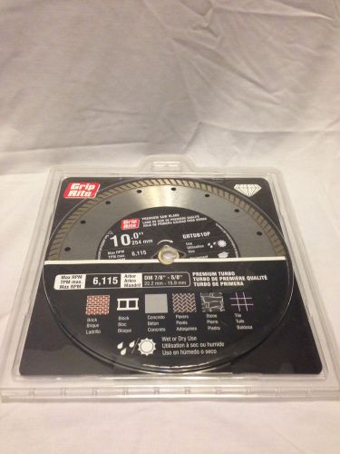 GRIP RITE 10&#034; PREMIUM SAW BLADE PREMIUM TURBO GRTDB10P MUST L@@K!