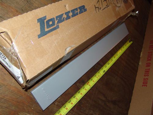 New Lozier UET24 Grey Gray Gondola Store Shelf Upright UpRite End Trim Cap 24&#034;