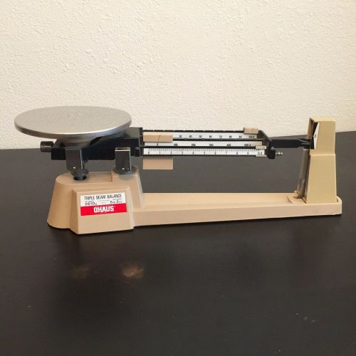 Vintage triple beam balance 2610g ohaus scale 700/800 series 5lb 2 oz for sale