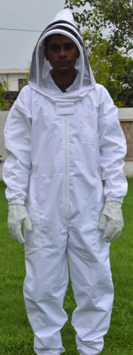 Xl full body cover thick cloth bee keeper suit with vail beekeeping beeks suit for sale