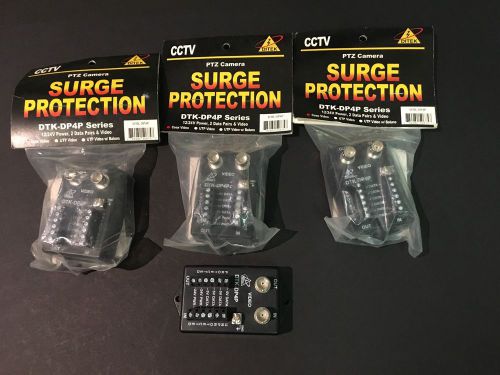 Ditek DTK-DP4P - CCTV PTZ Surveillance Camera Surge Protector lot of 4 [4]