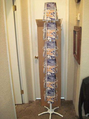 New 24 Pocket 10 Map Pamphlet Brochure Rotating Wire Floor Display 240 Total Cap