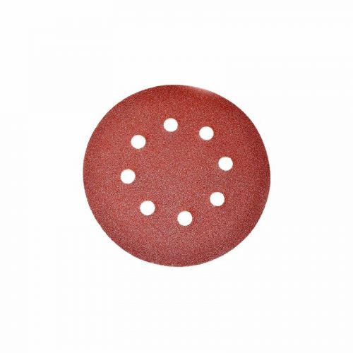Aleko sandpaper discs 320 grit 5 in diameter with 8 holes lot of 5 for sale