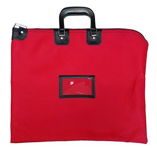 Cardinal Bag Supplies Locking Document HIPAA Bag 16 x 20 with Handles (Red)