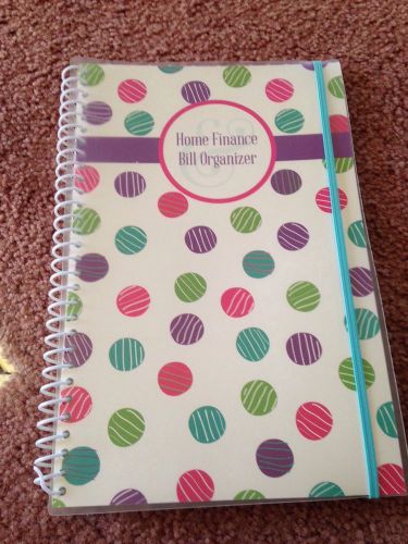 Bill Organizer &amp; Home Finance Book Purple Ball Budget Xmas! Gift! New Design!!