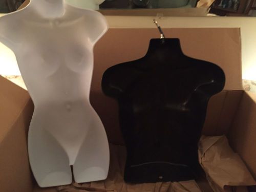 Female and Male Torso Hanging Mannequin