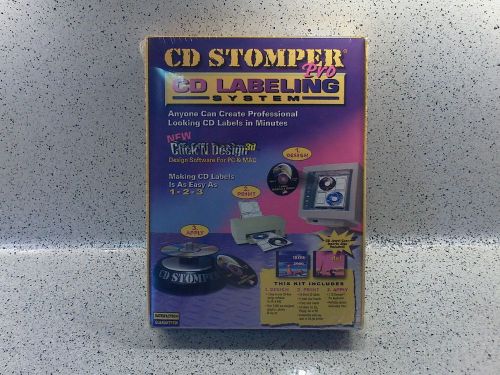 Cd stomper pro CD/DVD labeling system new in box sealed