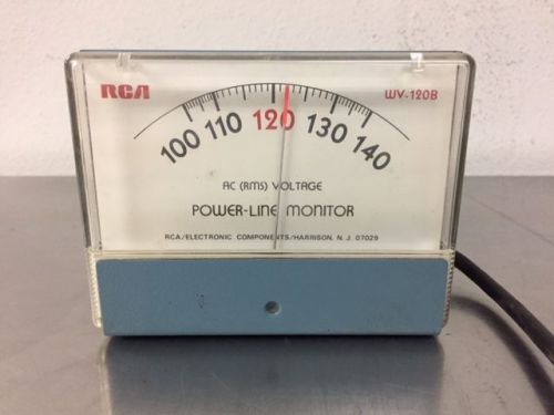 RCA POWER-LINE MONITOR WV-120B AC (RMS) VOLTAGE, MADE IN U.S.A.
