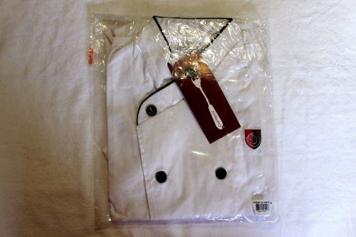 CHEF COAT / JACKET &#034;CHEF WORKS&#034; BRAND, SIZE USA S, NEW, ~ART INSTITUTES~