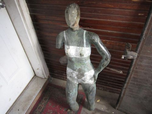 SOLID COPPER Female Mannequin WITH HEAD! OLD!!!