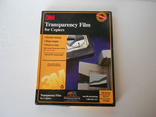 3M PP2410 Black on Clear Transparency Film for Copiers 8.5x11 85-sheets FreeShip