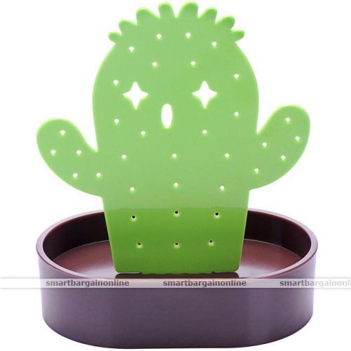 Cactus Display Stand Holder Organizer For 28 Holes Earring Jewelry Show Rack #1