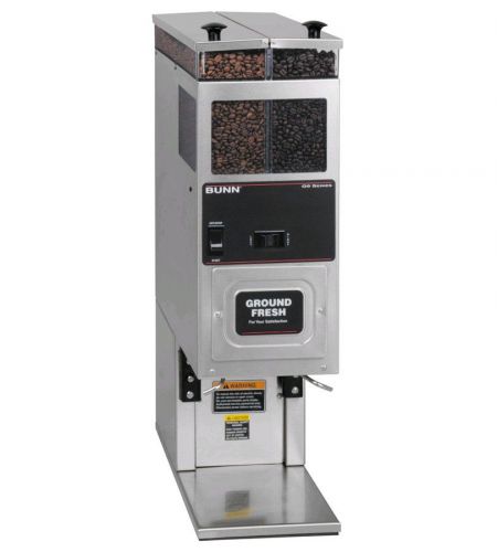 Bunn BrewWISE G9-2T HD Tall Double Hopper Portion Control Coffee Grinder - 120V