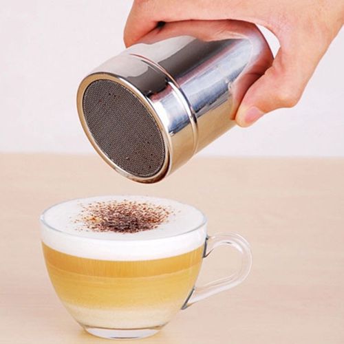 Coffee chocolate powder duster endurance fine mesh shaker for fancy decor for sale