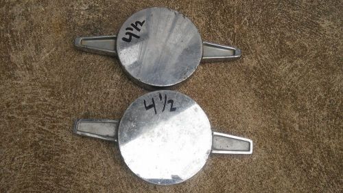 Two 4-1/2 inch fire engine steamer caps  s for sale