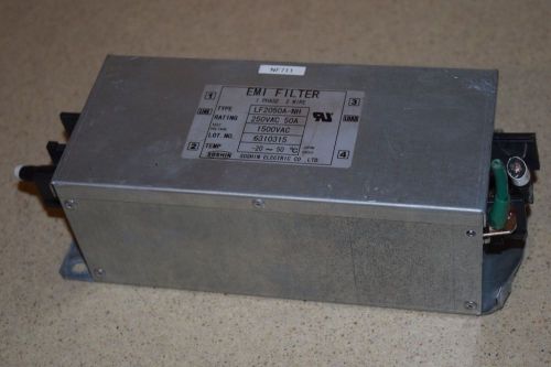 EMI FILTER TYPE LF2050A-NH 250VAC 50A 1500VAC 1PHASE 1 WIRE