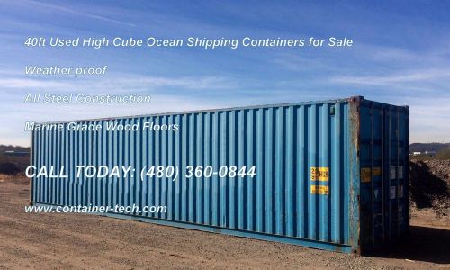 40&#039; high cube shipping storage cargo containers conex boxes / Phoenix, Arizona