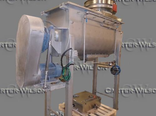 30 cu.ft. jacketed ribbon blender with 30&#039;&#039; kason screener for sale