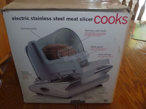 Electric Meat Slicer Home Collection Stainless Steel Blade Thickness Control NEW