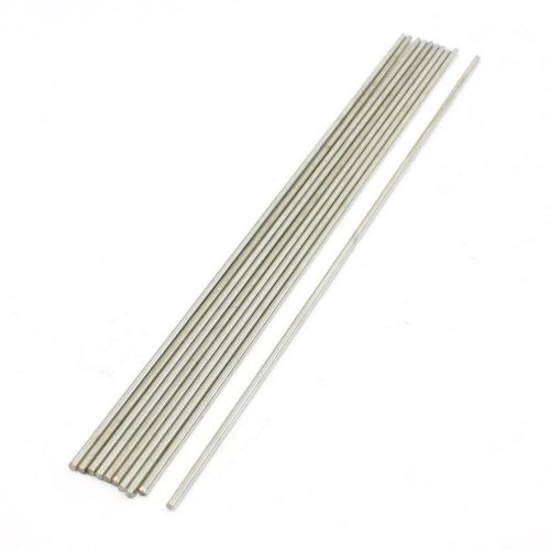 RC Airplane 200x2mm Silver Tone Stainless Steel Round Bar Rod 10Pcs H1
