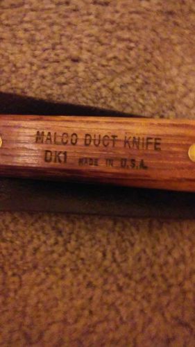 Malco dk1 duct knife w/ leather sheath..not original for sale
