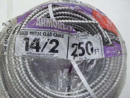 Southwire Armorlite 250-ft 14-2 Solid Aluminum MC Cable Opened Plastic
